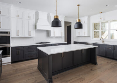 black and white luxury kitchen